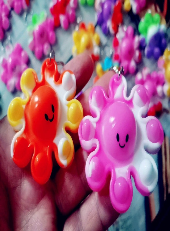 PSDFH 24 Packs Octopus Funny Small Summer Gift Unique Mini Item Assorted fidgets Toys for Kids Children Students Gifts from Classroom Teacher,Birthday Party Bubble Favors Supplies - Image 3
